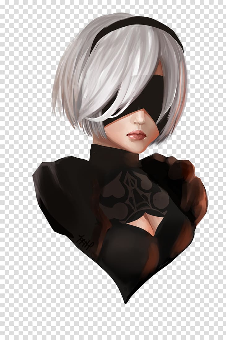 Nier: Automata Video game Drawing, Nier Automata transparent background