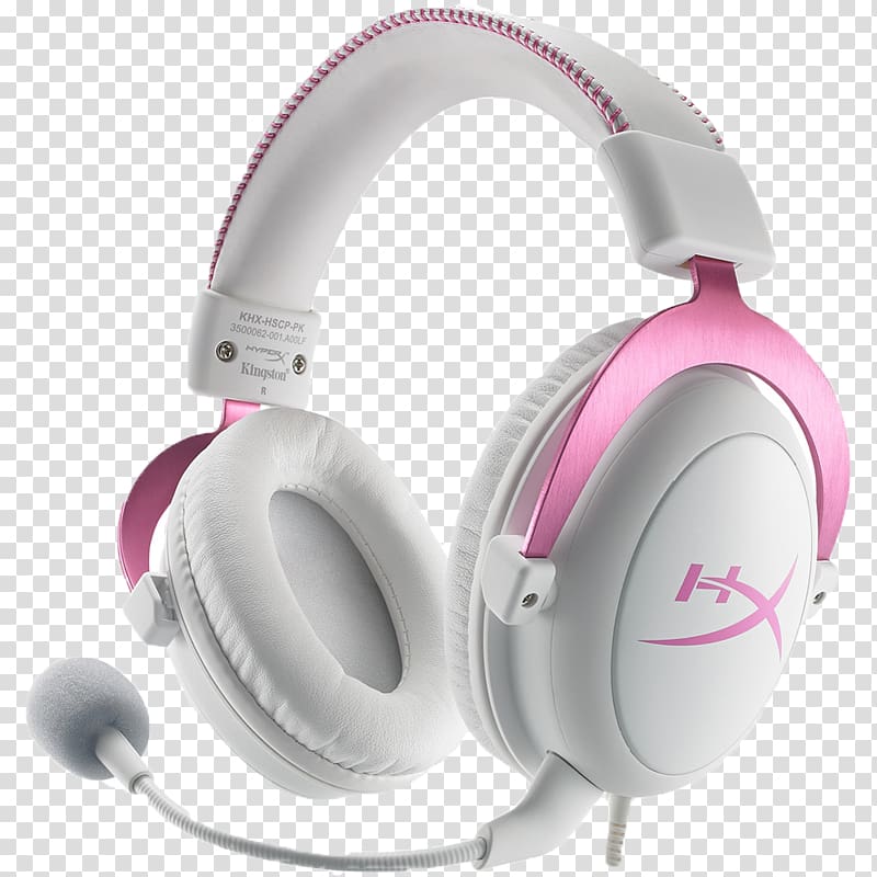 Headphones Kingston HyperX Cloud II 7.1 surround sound, headphones transparent background PNG clipart