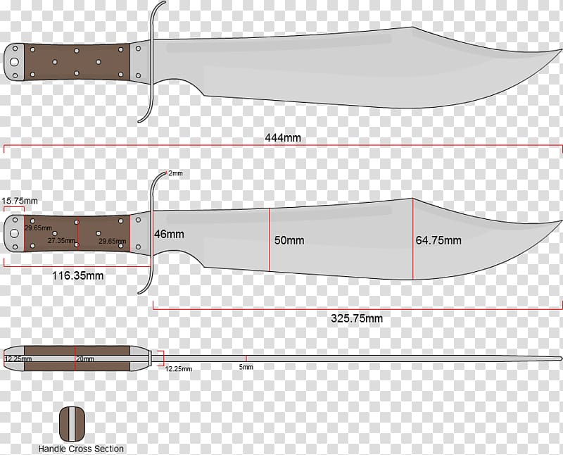 Bowie knife Machete Throwing knife Utility Knives, knife transparent background PNG clipart