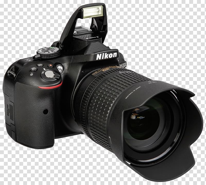 Nikon D5300 Nikon D7000 AF-S DX Nikkor 18-105mm f/3.5-5.6G ED VR Nikon DX format, Camera transparent background PNG clipart