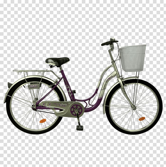 City bicycle Single-speed bicycle Cycling Bicycle Baskets, Bicycle transparent background PNG clipart