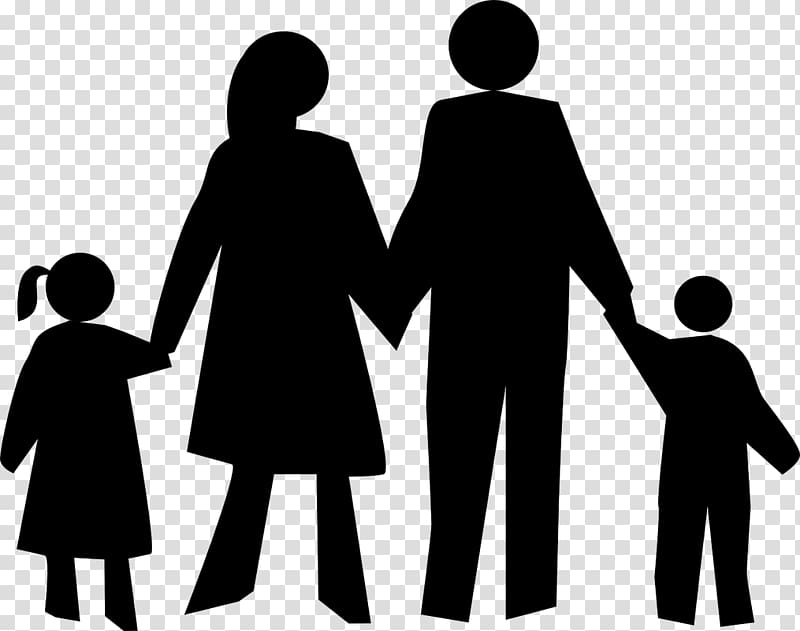 Family Silhouette , Mother and child transparent background PNG clipart