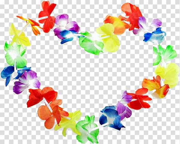 Lei Necklace Party Garland Wedding, necklace transparent background PNG clipart