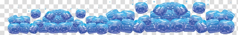 Blue Ice cube Water, Posters water shading transparent background PNG clipart