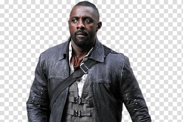 man wearing black jacket, Idris Elba Dark Tower transparent background PNG clipart