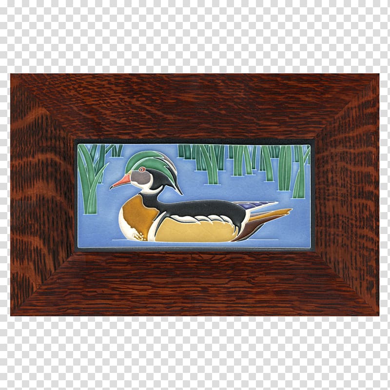 Duck Tile art Painting Mosaic, Wood Duck transparent background PNG clipart