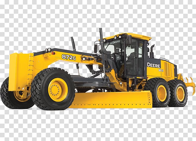 John Deere Grader Heavy Machinery Tractor Architectural engineering, motor grader transparent background PNG clipart