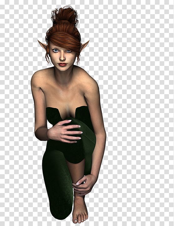 Elf Fantasy Woman Illustration, Elf Girl transparent background PNG clipart