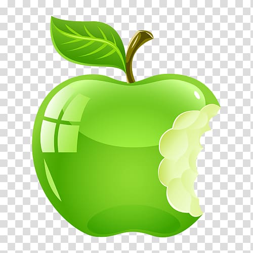 Apple Logo, Green apple transparent background PNG clipart