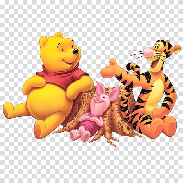 Pooh, Piglet, and Tigger , Tigger Piglet Winnie the Pooh Roo Eeyore, winnie the pooh transparent background PNG clipart