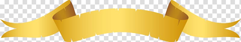 Yellow Material Font, Yellow ribbon banner material transparent background PNG clipart