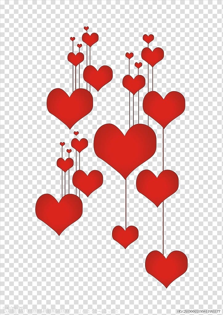 Valentines Day Birthday Heart .xchng , Creative heart-shaped hanging chain speed transparent background PNG clipart