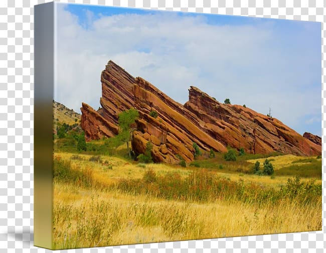 Red Rocks Amphitheatre Painting Gallery wrap Ecoregion Prairie, painting transparent background PNG clipart