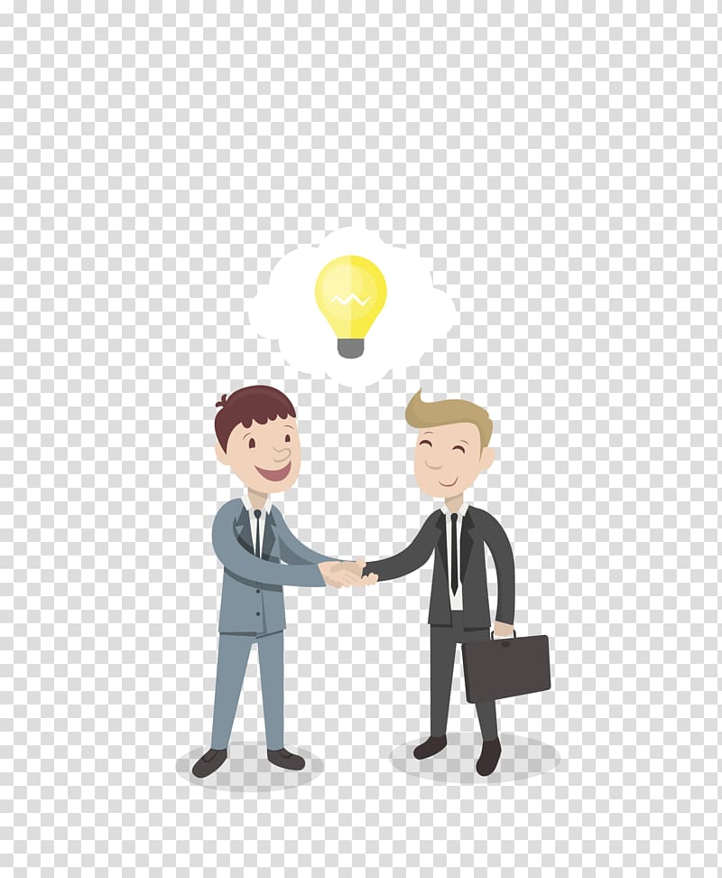 Business Management Sales Service, color business meeting with men transparent background PNG clipart