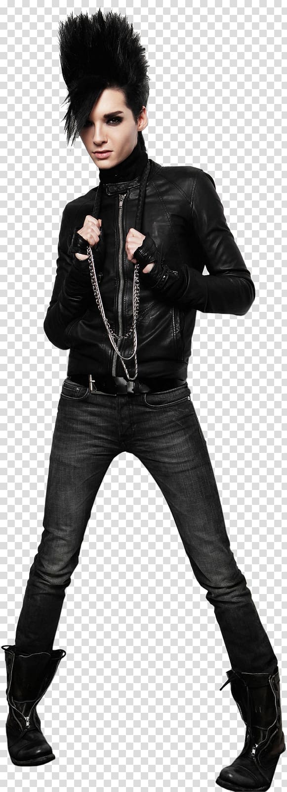 Leather jacket Scape Fashion Material , tom kaulitz transparent background PNG clipart