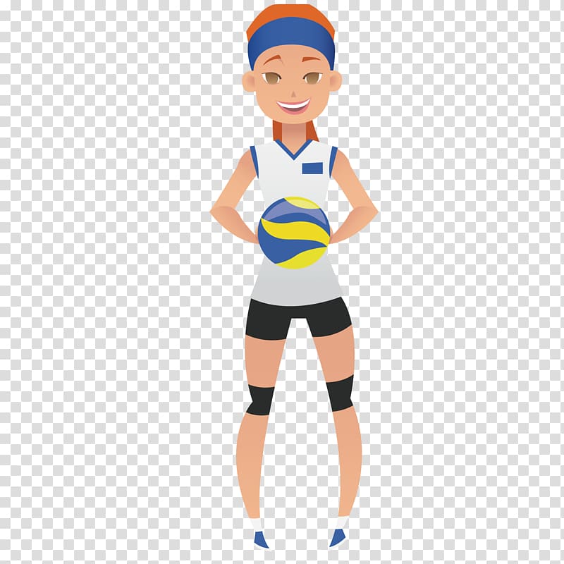 Volleyball Euclidean Illustration, Volleyball player transparent background PNG clipart