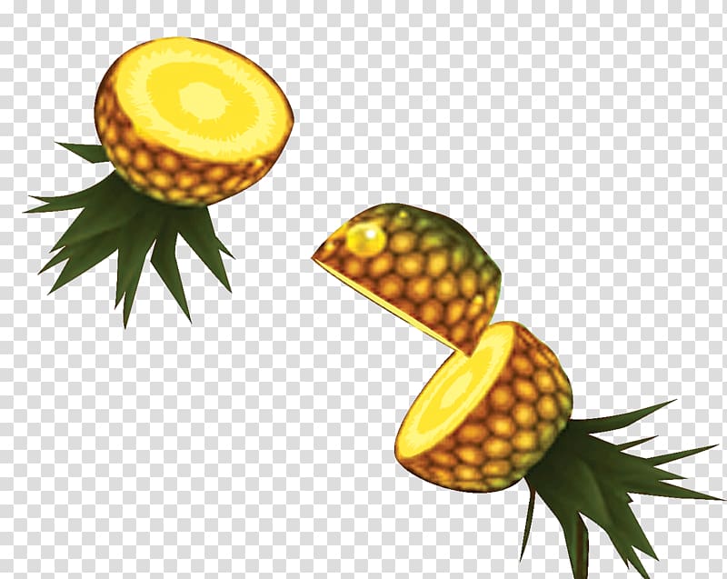 Mini Metro Pineapple Juice cut fruit game Block, Pineapple decoration transparent background PNG clipart