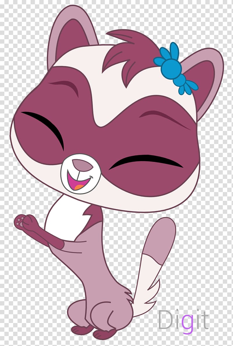 Littlest Pet Shop Ferret Pepper Clark, ferret transparent background PNG clipart