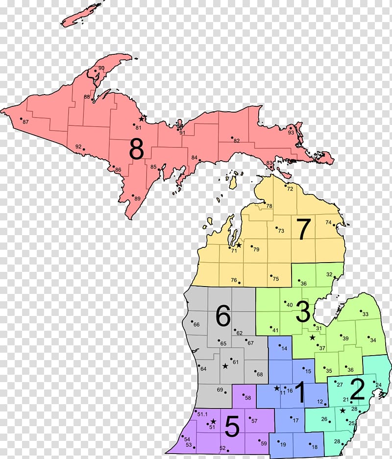 Michigan Mapa polityczna Redistricting Congressional district, michigan transparent background PNG clipart