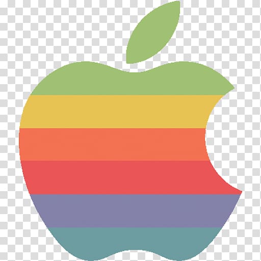 multicolored Apple logo, computer fruit brand yellow, Rainbow apple logo transparent background PNG clipart