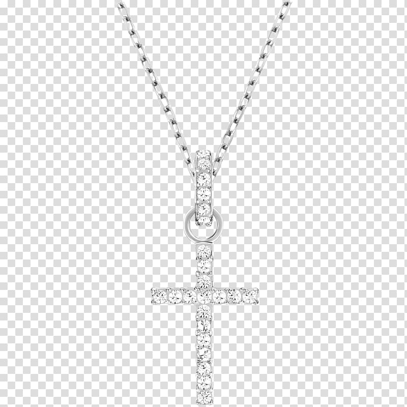 Earring Charms & Pendants Swarovski AG Cross necklace, Cross necklace transparent background PNG clipart