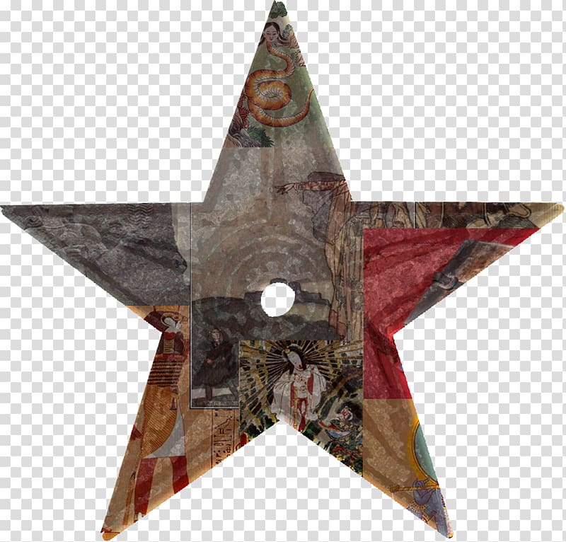 Five-pointed star Blackstar Black star , Goddess transparent background PNG clipart