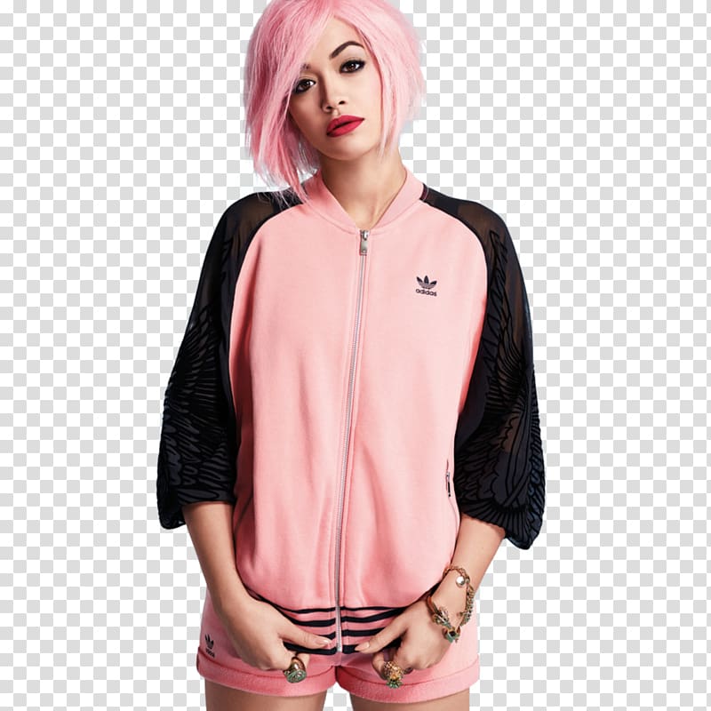 Rita Ora Hoodie Adidas Originals Jacket, Rita Ora transparent background PNG clipart