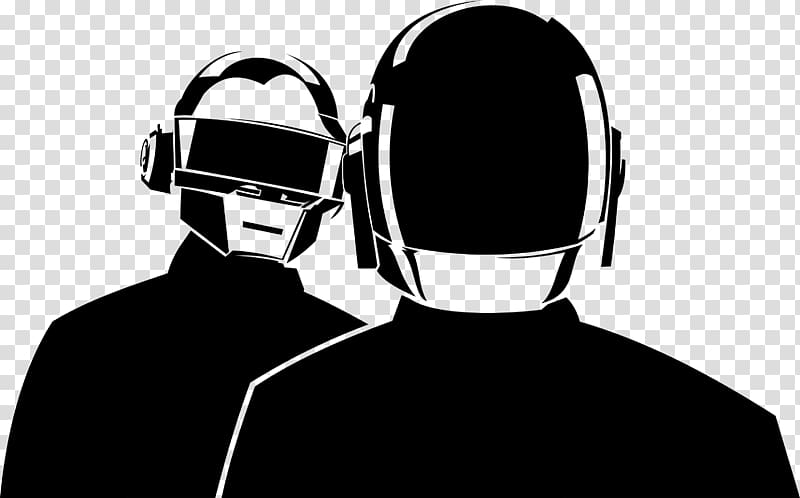 Daft Punk Stencil Phonograph record One More Time Street art, daft punk transparent background PNG clipart