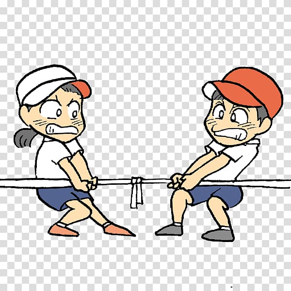 Sports day Illustration Tug of war Three-legged race, transparent background PNG clipart
