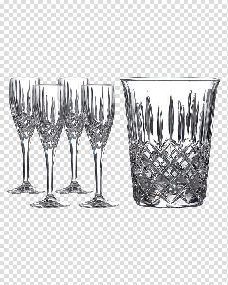 Champagne glass Waterford Crystal Royal Doulton Decanter, bucket beer transparent background PNG clipart