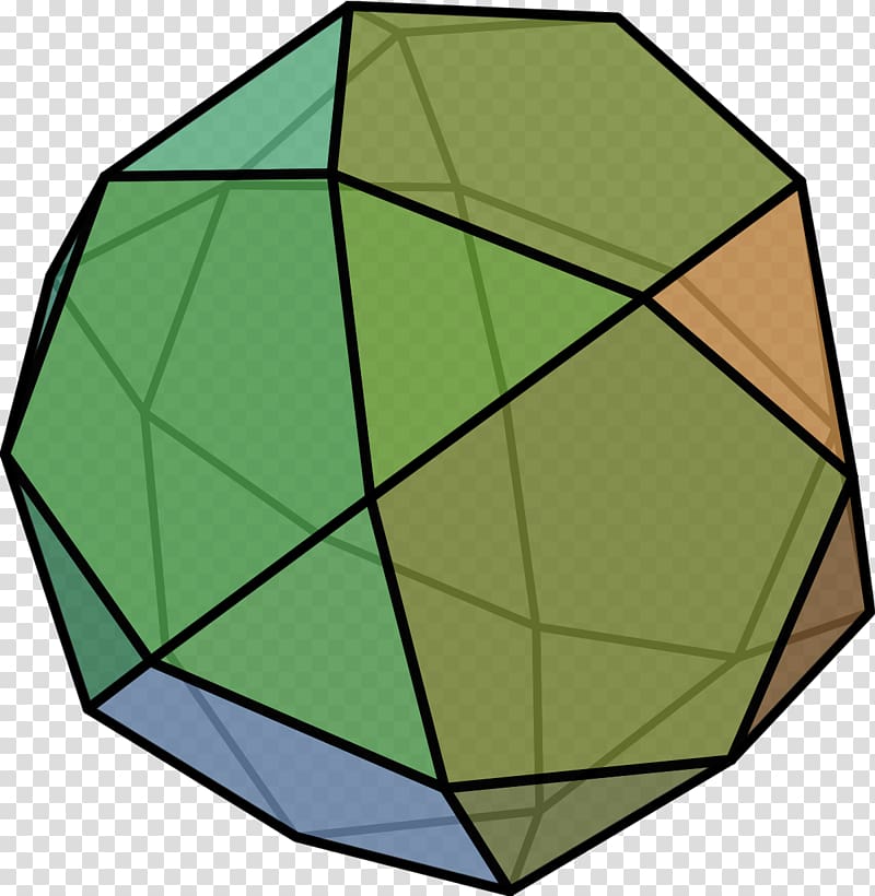 Icosidodecahedron Polyhedron Rhombic triacontahedron Geometry Vertex, Face transparent background PNG clipart