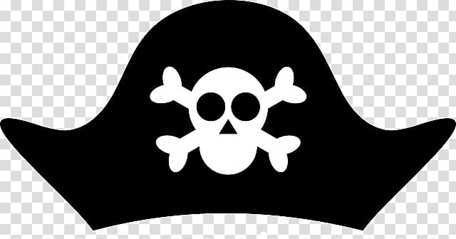 white skull illustration, Pirate Hat transparent background PNG clipart