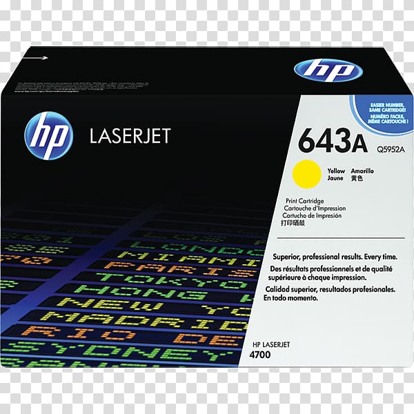 HP LaserJet 4700 Hewlett-Packard HP Color LaserJet 4700n Toner cartridge Ink cartridge, hewlettpackard transparent background PNG clipart