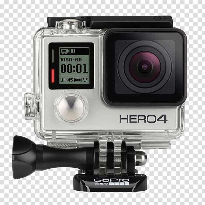 GoPro HERO4 Black Edition Action camera GoPro HERO4 Silver Edition, GoPro transparent background PNG clipart