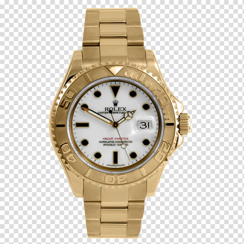 Watch Diesel Mega Chief Chronograph Gold Rolex Yacht-Master II, watch transparent background PNG clipart