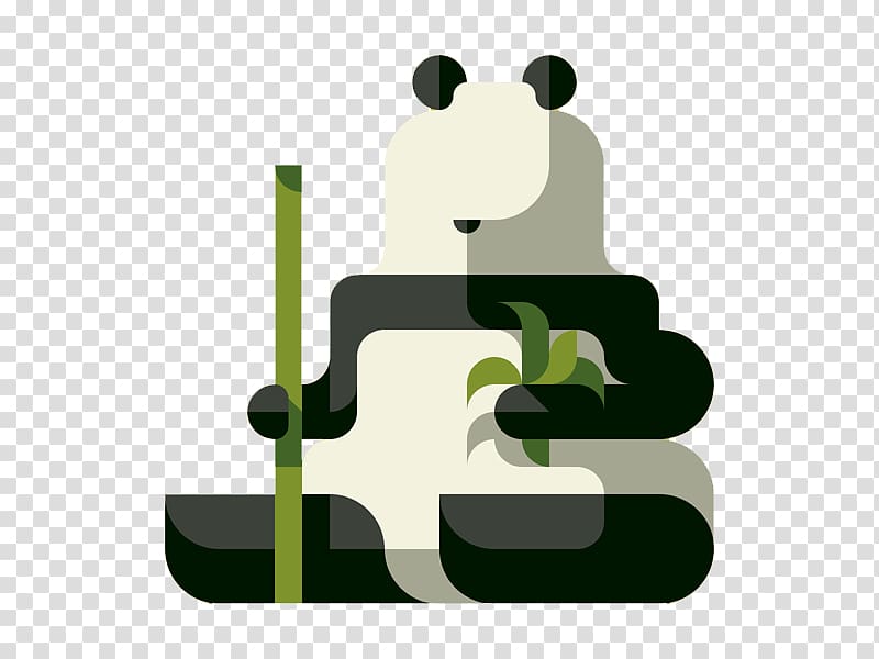Giant panda Drawing Behance Illustration, Flat Giant Panda transparent background PNG clipart