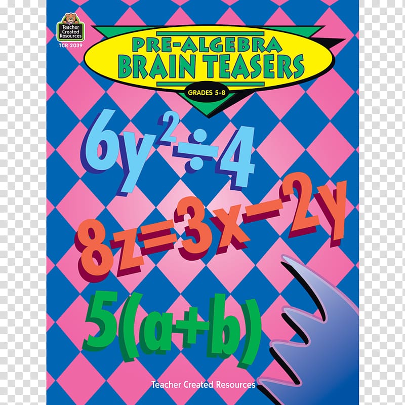 Pre-Algebra Brain Teasers Mathematics Teacher Worksheet, Mathematics transparent background PNG clipart