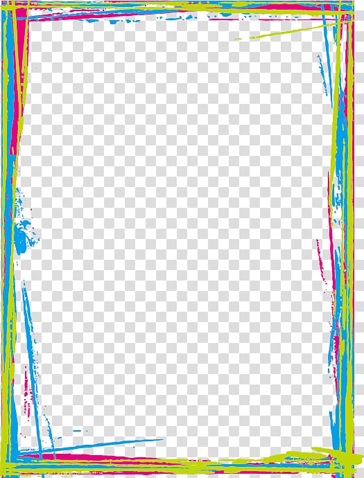 colored border transparent background PNG clipart