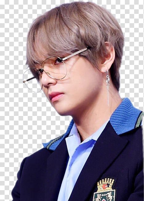 man wearing eyeglasses, Kim Taehyung BTS Love Yourself: Her K-pop Love Yourself: Tear, others transparent background PNG clipart