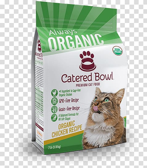 Cat Organic food Dog Food Pet food, dry Chicken transparent background PNG clipart