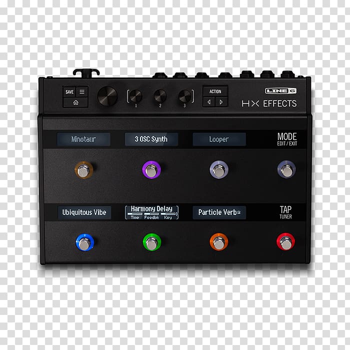 Effects Processors & Pedals Line 6 Helix LT Pedalboard, electric guitar transparent background PNG clipart
