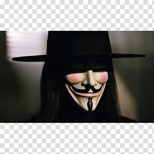V for Vendetta Guy Fawkes mask Costume, mask transparent background PNG clipart
