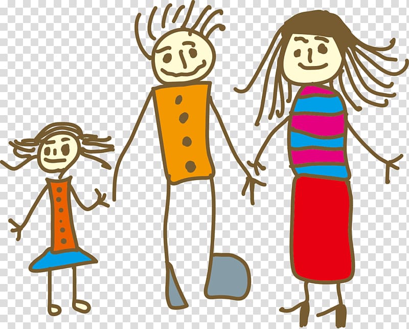 Childrens Day Family Consumerism Son, A family of three cartoon transparent background PNG clipart