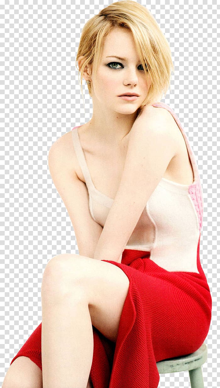 Emma Stone Hollywood The Amazing Spider-Man Actor shoot, emma stone transparent background PNG clipart