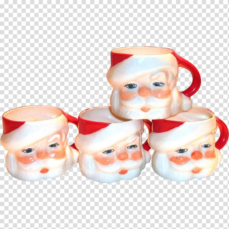 Santa Claus Mug Christmas ornament Ceramic, hand-painted baby transparent background PNG clipart