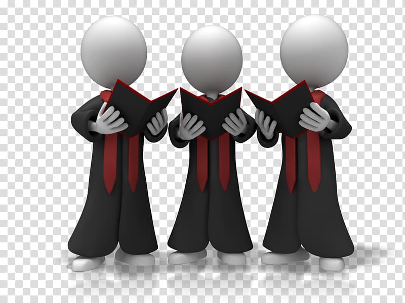 Choir Singing Animation Music , actor transparent background PNG clipart