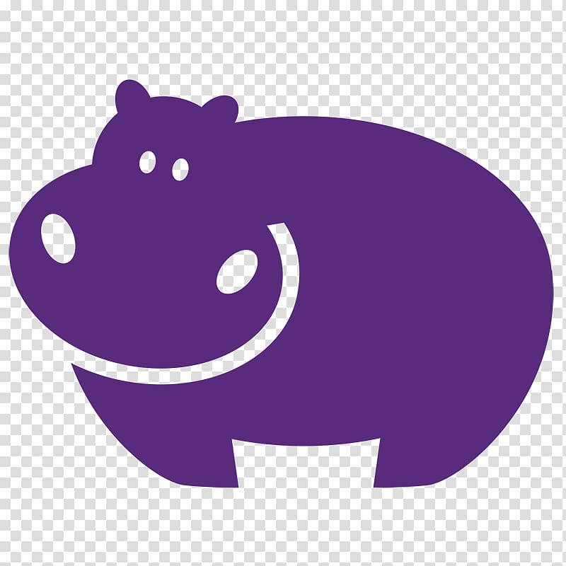 Hippopotamus Baby Hippos Computer Icons Purple , hippo transparent background PNG clipart