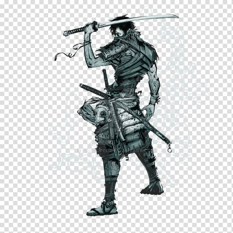 Samurai Warrior Art Japan Koi, samurai transparent background PNG clipart