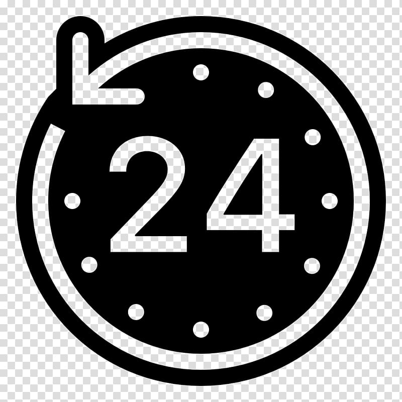 Computer Icons Clock Hourglass, 24 HOURS transparent background PNG clipart