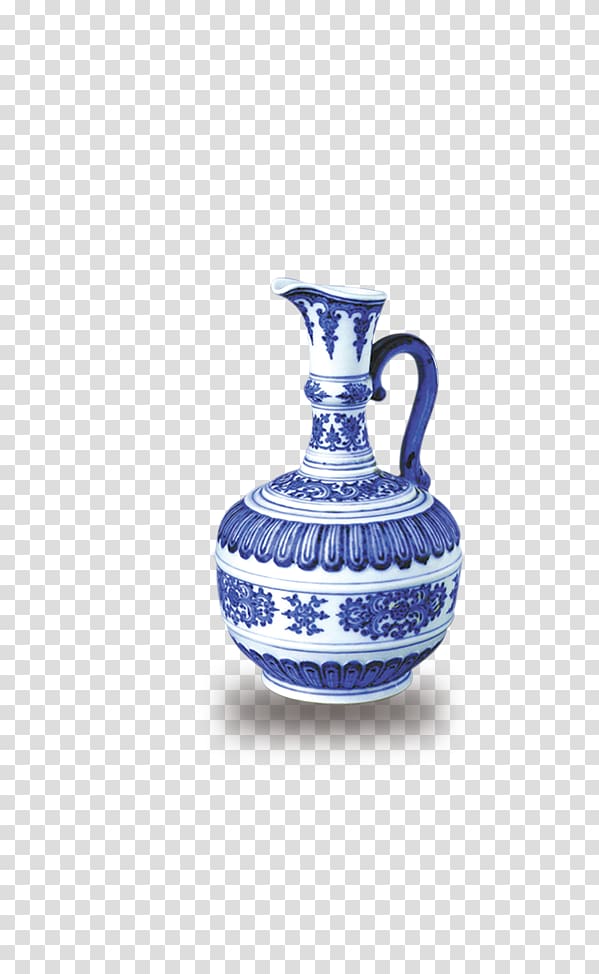 Blue and white pottery Ceramic Vase Porcelain, vase transparent background PNG clipart